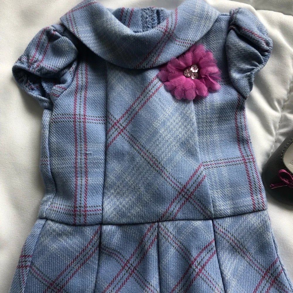 American Girl Sweet School Dress and shoes - Picture 2 of 6